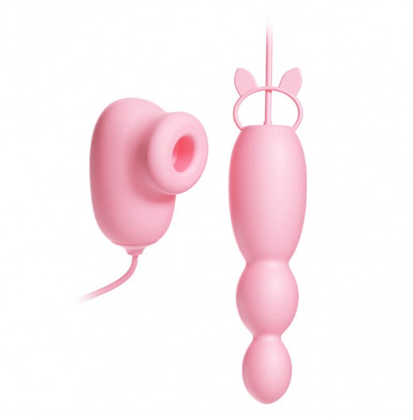 MizzZee - Suction Anal Bead Vibrator (USB Power Supply)